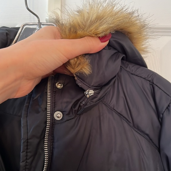 Michael Kors Navy Down Hooded Puffer Jacket M - Picture 6 of 7